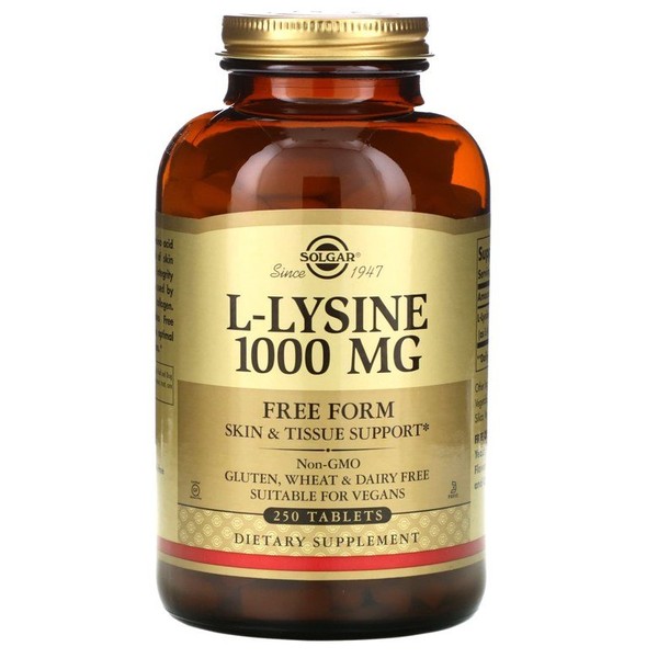 L-Lysine Free 1000mg 250 tablets / L-라이신 유리형 1000mg 250정