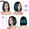 DÉBUT C Part Short Bob Lace Front Wigs Ombre Dark