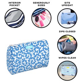 SCOUT Packin' Heat - Large, Water-Resistant, Zip Close Makeup Bag for Women- Toiletry Travel Bag - Cosmetic Bag
