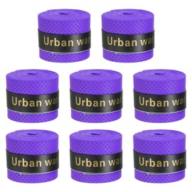 PATIKIL Tennis Badminton Racket Overgrip, 8 Pack Anti Slip Racquet Grip Tape Absorbs Sweat Drum Stick Tape Wrap for Drumstick Baseball Pickleball Paddle, Purple