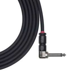 Samgool 10ft Guitar Cable, 1/4 Inch Straight/Angle Instrument Cable, Electric Cord Amp Cord for Bass Guitar Amp and Instruments (GT.Bee Black)