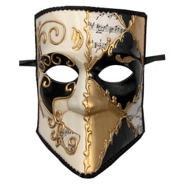 LannaKind Venetian Mask Casanova Bauta Ball Mask Carnival Fancy Dress Men (Bauta17)