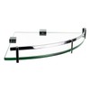 Mount-It! Glass Corner Shower Shelf for Bathroom, Wall Mounted with