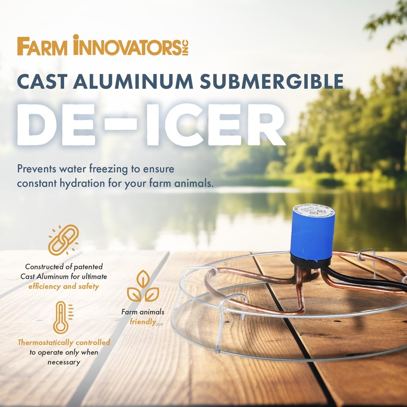 Farm Innovators 1500 Watt Cast Aluminum Submergible Water Tank Heater