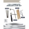 3 in 1 Professional Jeweler's Saw Set Saw Frame 144