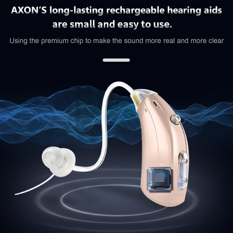 Digital Hearing Aids Rechargeable Stereo Noise Reduction Hearing Amplifier with