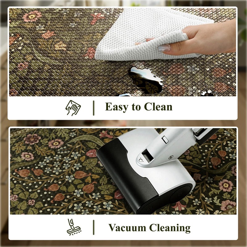 Collive Kitchen Mats for Floor, Cushioned Anti Fatigue Mat Green