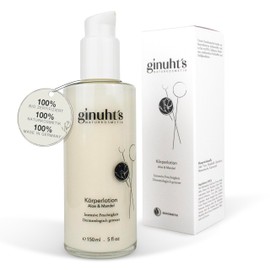 ginuht´s NATURKOSMETIK Körperlotion 100% Bio samtiges Hautgefühl | Auch für Kinder & Kleinkinder geeignet | Intensive Pflege mit Aloe Vera & Mandel (150ml)