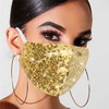 MLGDA Sparkly Sequins Mouth Masc Fashion Designer Glitter Cotton Face