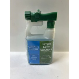 Simple Lawn Solutions Growth & Green Fertilizer High Nitrogen 27-0-0 Liquid 32oz