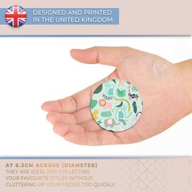 Destination Vinyl ltd Magnet for Refrigerator, Fridge - Cute Jungle Animals Pattern Lion Monkey for Office, Cabinet and Whiteboard, Magnetic Stickers, 44784