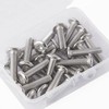 SUNXULIMI M6 x 45mm Flat Round Head Hex Socket Cap