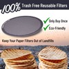 Reusable Filter Set by Slimm Filter - 3 Piece, Stainless