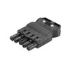 WITTKOWARE 5-Pin Socket Part (Installation Connector) with Screw Connection and