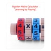 KIAH HAAT Wooden Maths Calculator - Multicolour