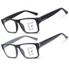 2 Pack Superior Progressive Multifocus Reading Glasses Men Women Stylish
