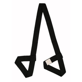 [TEEYAR] Yoga Mat Band/Yoga Mat Strap (Yoga Mat Belt) Durable with Adjustable Loop for Most Yoga Mats 160cm x 3.8cm (Yoga mat strap sling) (Black, 160 x 3.8 cm)