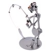 STEEMO Screw Man Fishing Gift Metal Art Decoration 18 x