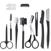 11 Piece Eyebrow Kit, Professional Eyebrow Grooming Kit, Eyebrow Scraper,