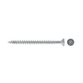 Pack of 100 Screws 4.5 x 70 mm Partial Thread 60 mm IROX Galvanised Steel Pozidriv PZD Flat Screws for Wood and Chipboard 4.5 x 70 Chipboard