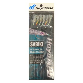 Hayabusa EX126 UV Real Scale Flasher 6-Hook Sabiki (10)