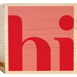 Lustige Geschenke Für Frauen - Hi Holzbild + Reagenzglas zum Hinstellen opt. als Vase oder Geldgeschenk - Witzige Geschenke Für Männer, Funny, Sprüche, Geschenk Aufmerksamkeit, Sprüche Bilder