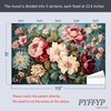 PYFFYP- Pink Vintage Garden Flowers Wallpaper murals for Living Room（Not