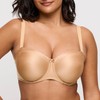 PrimaDonna Satin Strapless Non Padded Cognac
