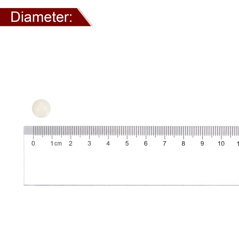 sourcing map PA66 Nylon Solid Plastic Balls 6 mm G3