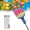 PEAKCLOUDS Fruit Picker Tool with Basket, 35-72 Inch Adjustable Long