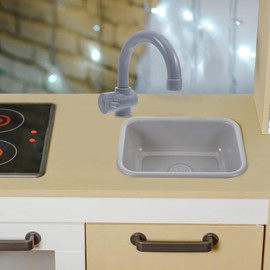 BESPORTBLE 2Pcs Kitchen Sink Realistic Play Kitchen Accessories for Promotes Imaginative Role Play Easy to Clean Safe for Boys