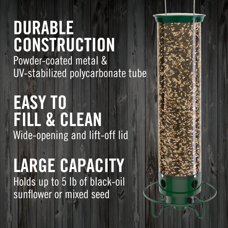Droll Yankees Squirrel Proof Bird Feeders for Outdoors - YF-M