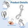 30 PCS 3.5 Inch Double Ended Bolt Snap Hooks, Heavy
