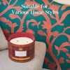 M&SENSE Plaid Pattern 3 Wick Soy Candles,11.64 oz Large English