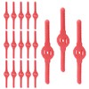 Coufce 36 Pcs Plastic Weed Wacker Head Blades Red Replacement