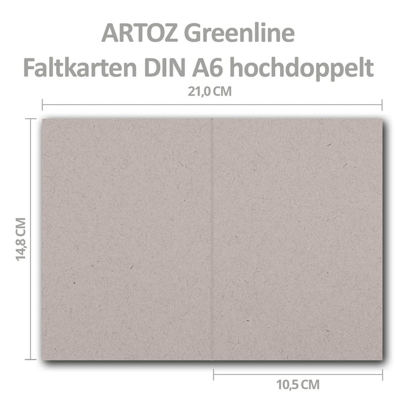ARTOZ Greenline Series Folded Cards DIN A6 10.5 x 14.8