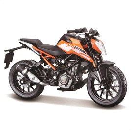Bburago KTM 250 Duke Diecast Motorcycle 1:18 Detailed Replica Orange/Black Sporty Design Officially Licensed by KTM Recommended Age 3+ Years