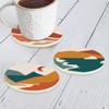 Boho Coasters Bohemian Absorbent Coasters for Drinks Mountain Sun and