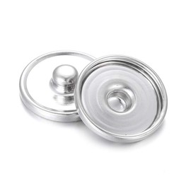 Lovglisten 50pcs/lot Snap Jewelry Accessories Findings Components 20mm Diameter fit 18mm Glass Cabochon Make Glass Snap Button (BB-20mm)