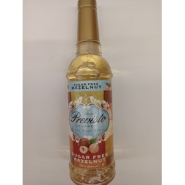 Previsto Gourmet Sugar Free Hazelnut Syrup 25.4 Oz 750ml 2 Bottles 11/26