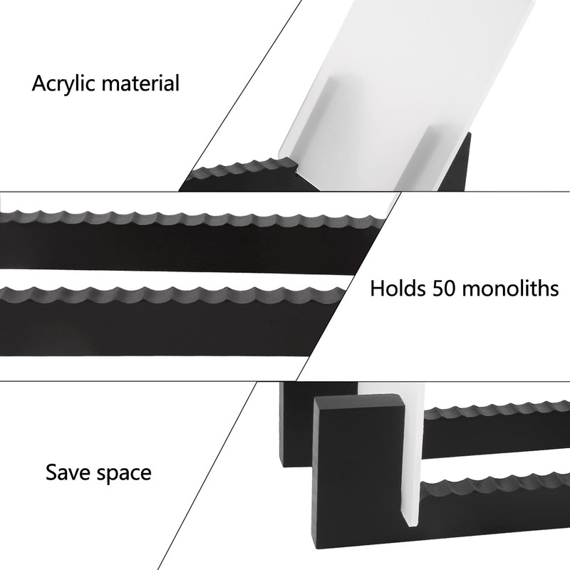 ivamulie Vinyl Record Storage Shelf for 50, 13.7 Record Stand,