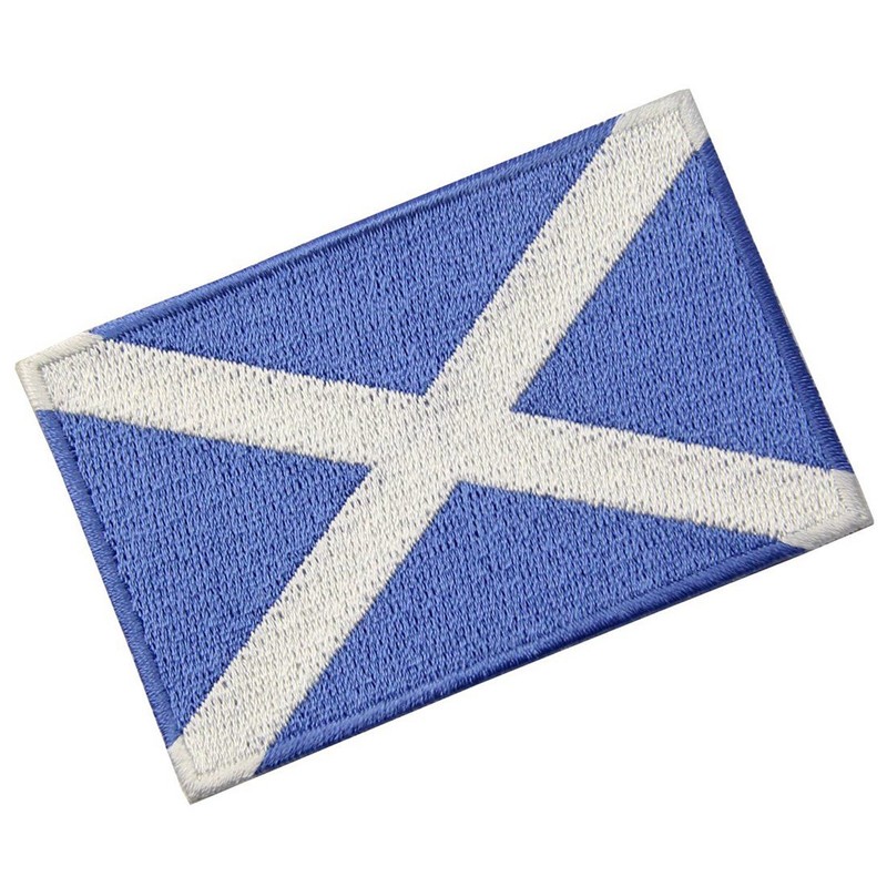 Scottish Flag Coat of Arms Scottish Applique Embroidered Iron-On /
