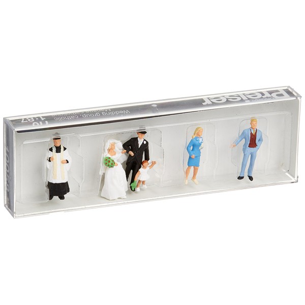 Preiser 10058 Wedding Participants Catholic Package(6) HO Model Figure