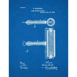 Wallpaper Hanger Roller Patent Print Blueprint (11" x 14") M14540