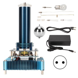 Music Coil Desktop Toy Plasma Loudspeaker Arc Generator Wireless Transmission Teaching Model 100‑240V EU Plug
