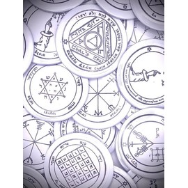 Seals of Solomon Buttons (Venus) - Pentacle: Fourth Pentacle of Venus