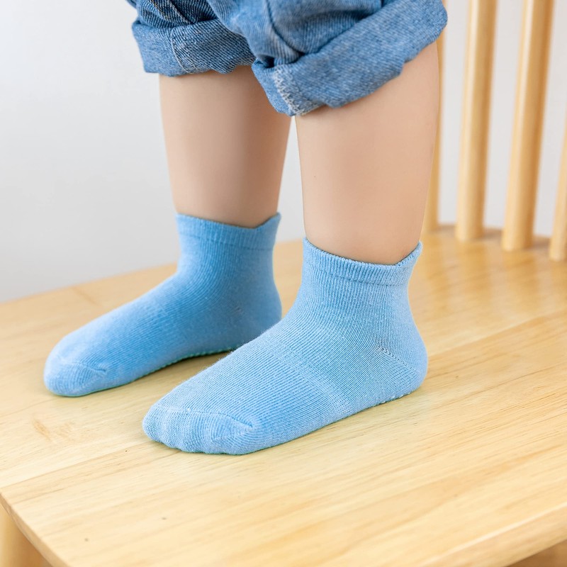 Dicry Calcetines Antideslizantes Bebé de Algodón para Niños Niñas (12