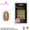 False Nail Bling Art Gold Pearl Oval 24 False Nails Tips