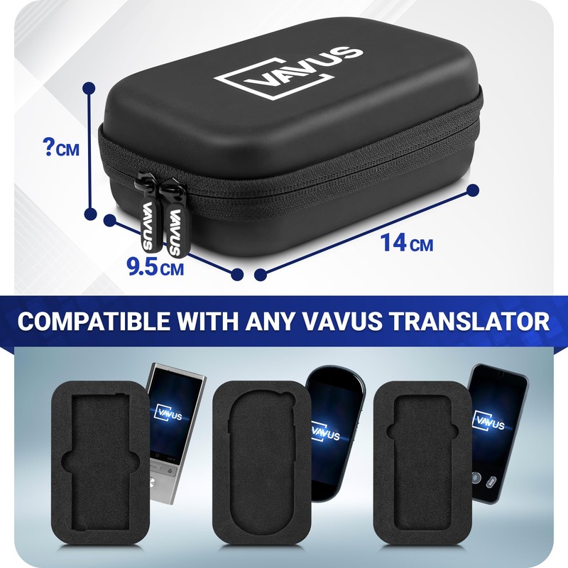 Vavus Travel Case Pack for Translators, Hard Shell Case, Accessory
