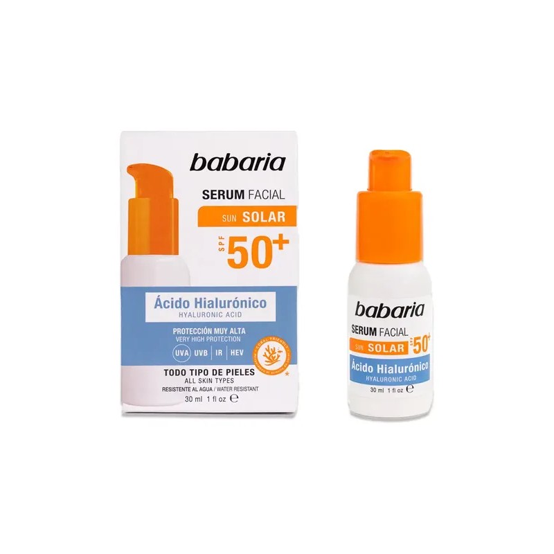 Babaria - Serum Facial Sun Solar Ácido Hialurónico Fps 50+